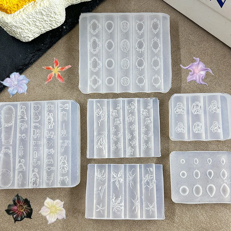 ثلاثية الأبعاد مسمار قالب سيليكون أدوات الأظافر الكرتون القوس أرنب الإطار الأحجار الكريمة مسمار السحر قوالب مسمار الفن اكسسوارات مستلزمات الأظافر #3