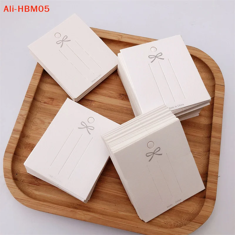 

(HB05)50PCS Barrettes Hairpin Packing Paper Card For Hair Display Card Hair Clip Packaging Price Tag Trinket Bow Cardboard Paper