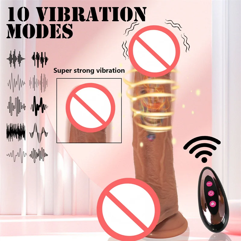 Thrusting دسار هزاز الجنس لعب قضبان اصطناعية واقعية ل G بقعة الشرج تحفيز التحكم عن بعد القضيب لعبة الكبار للنساء زوجين