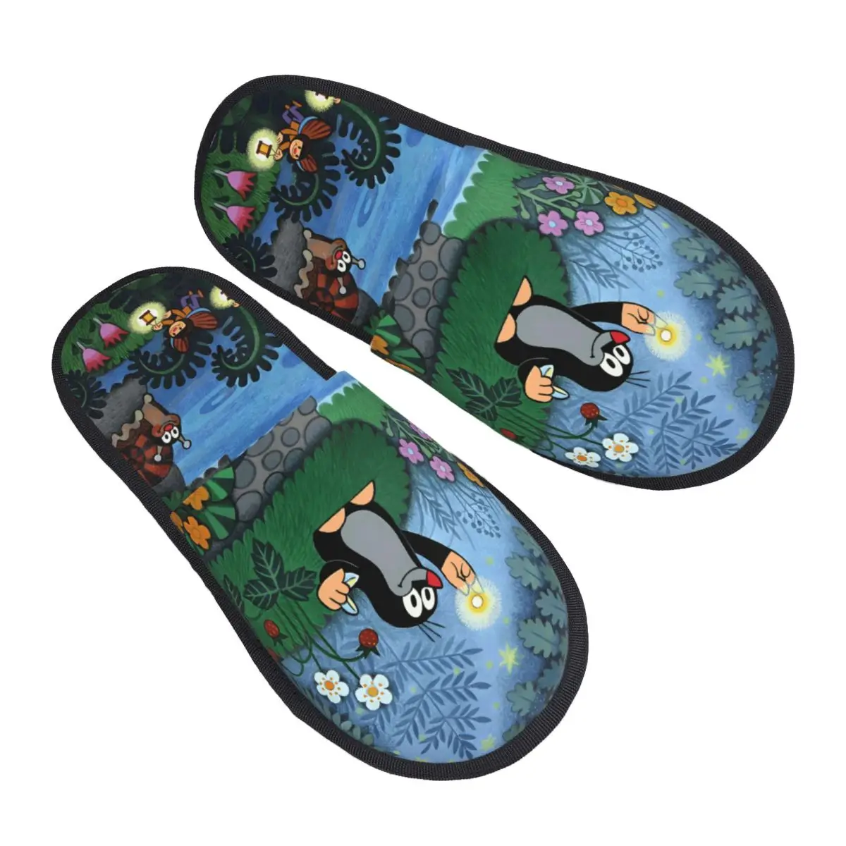 

Изготовленные на заказ тапочки из пены с эффектом памяти «Маленький крот», женские уютные теплые домашние тапочки с милыми героями мультфильмов