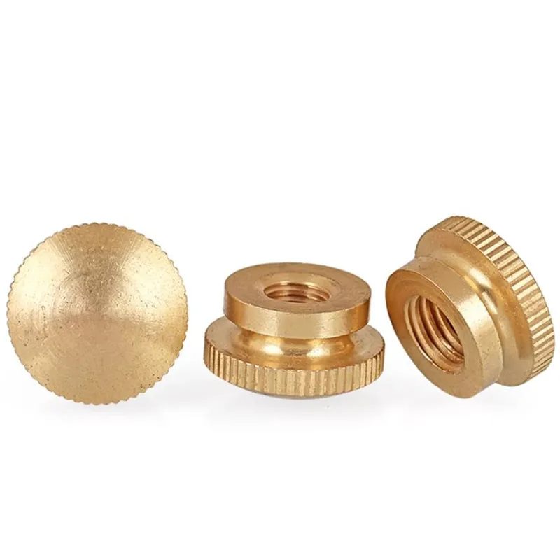 M3 M4 M5 M6 M8 M10 Brass round blind step Thumb Nut knurled Hand Tighten Nut