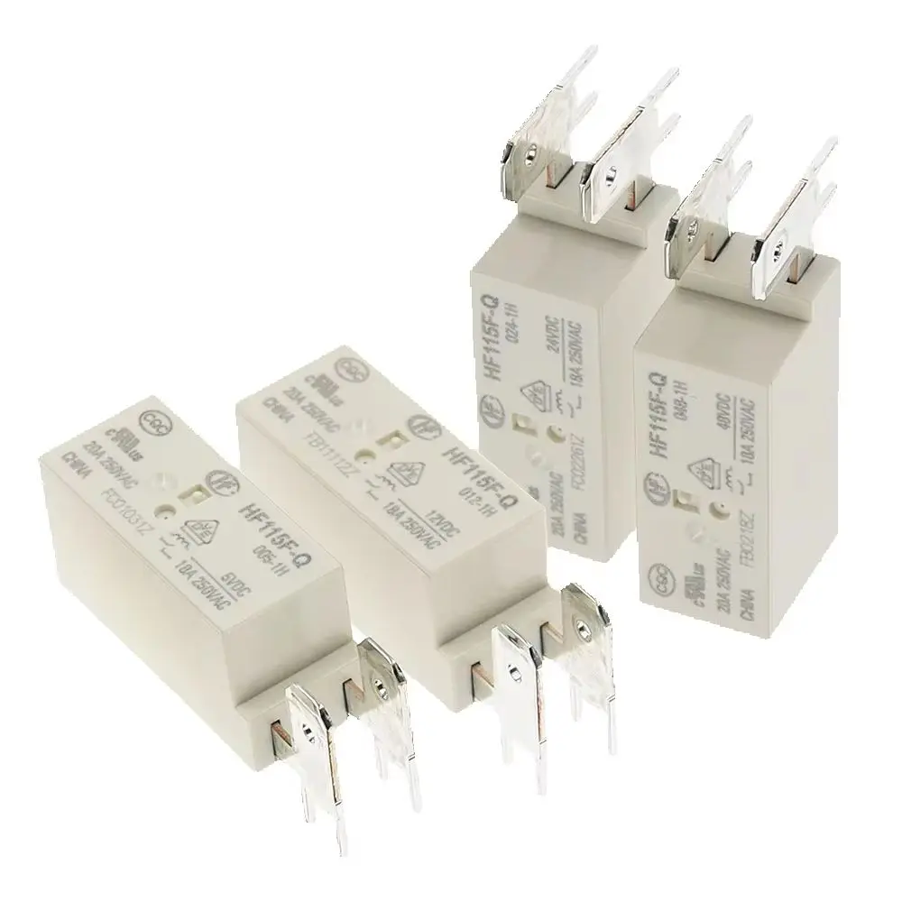 1PCS New HF115F-Q-005-1H HF115F-Q-012-1H HF115F-Q-024-1H HF115F-Q-048-1H HF115F Q 012 024 1H 5V 12V 24V 48V Power Relay