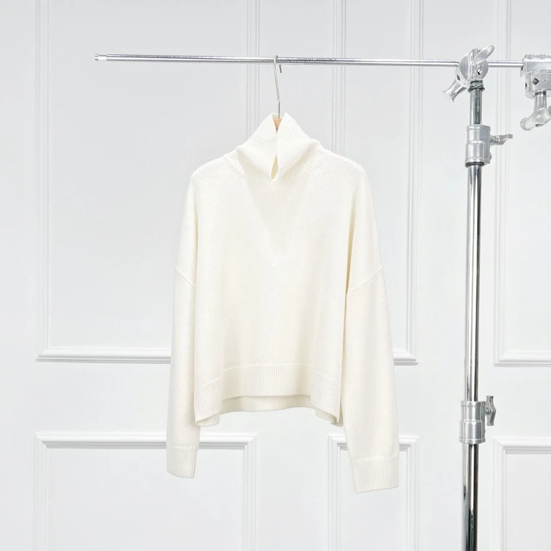 Winter Pullovers Simple New Turtle Neck Wool Knit Sweater Women Jumper