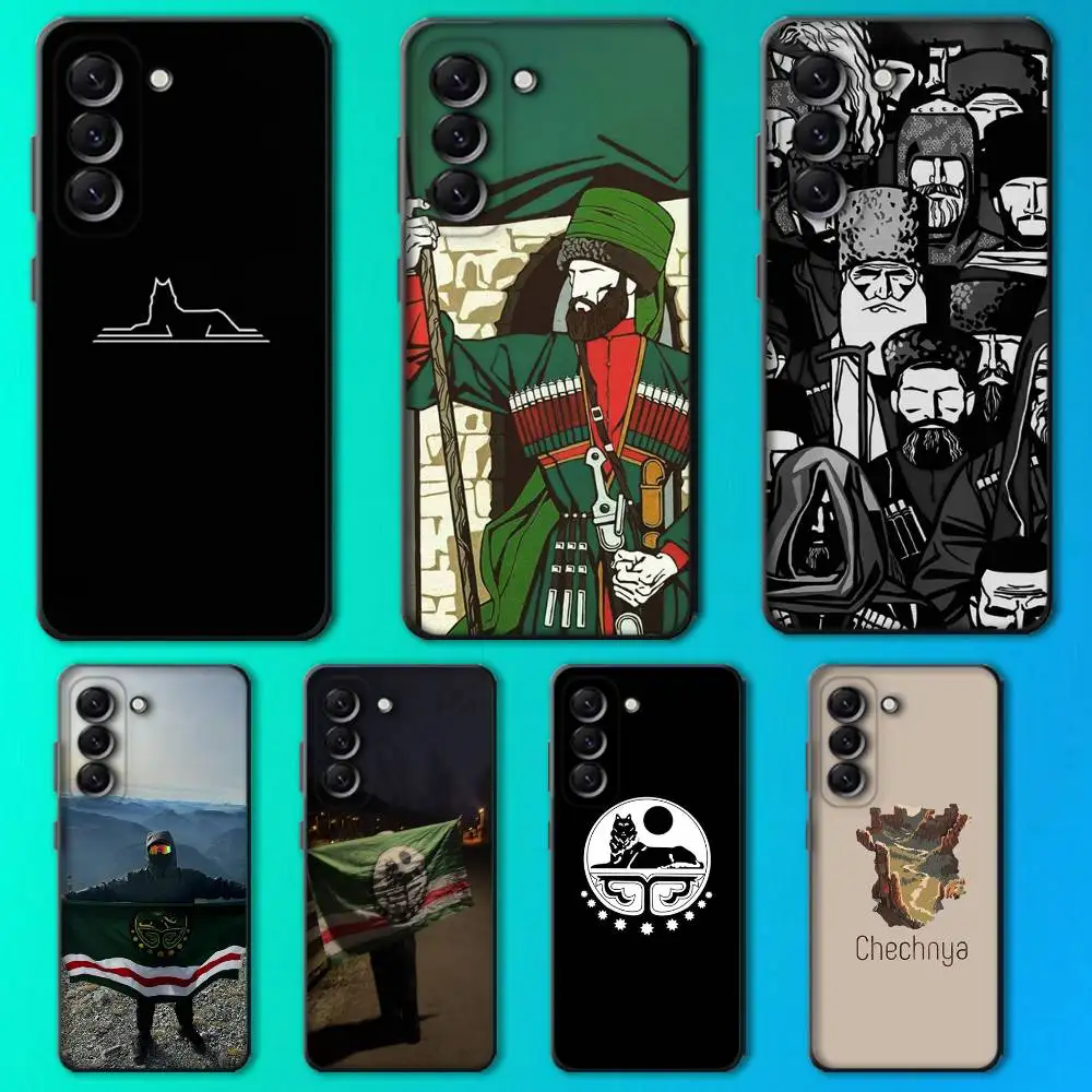 

Chechen Coat Of Arms Cool Phone Case For Samsung Galaxy A 22,71,53,52,51,72,73,5G,Note,J7,8,9 Soft Black Cover
