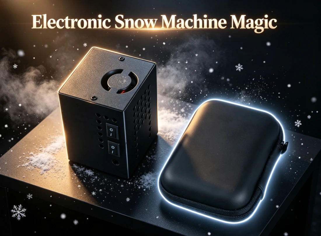 Electronic Snow Machine Magic Tricks Snowflake Paper Flying Snow Effect Strong Wind Stage Magic Illusion Gimmick Prop Magician