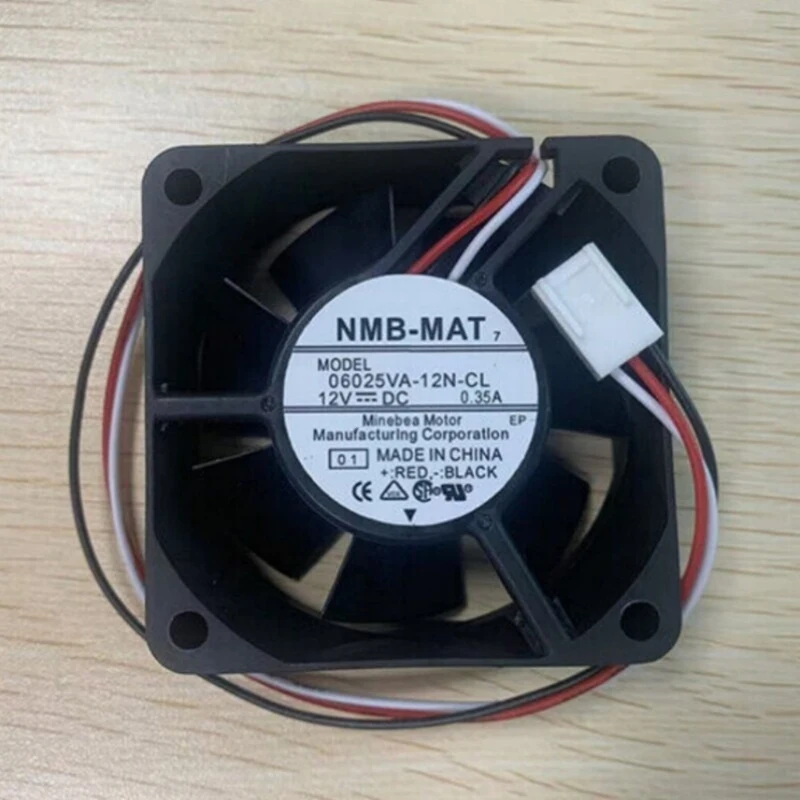 

L+ 1PCS for NMB 06025VA-12N-CL 6025 12V 0.35A 6cm Waterproof Cooling Fan