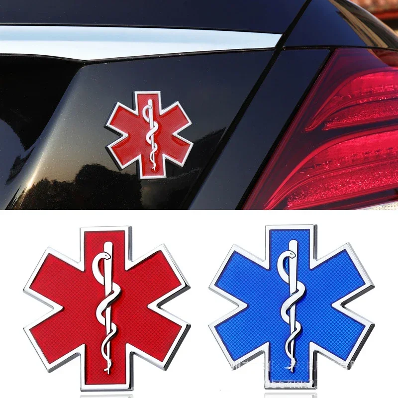 

Металлический значок «Звезда жизни», боковая эмблема кузова автомобиля, наклейка на задний багажник для Lexus Subaru Volkswagen Audi Mercedes Benz Hyundai Honda