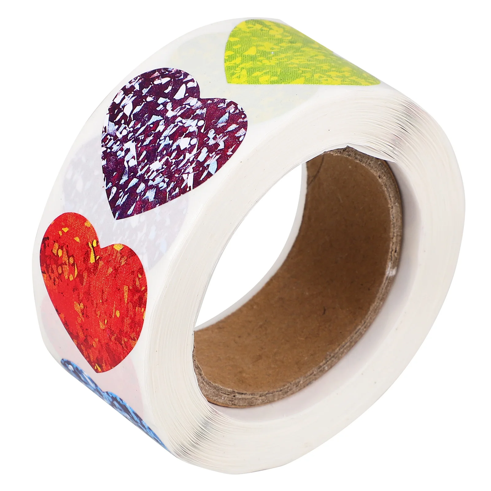 

Love Stickers Heart Labels Colorful Heart-shaped Square Envelope Seal Paper Decoration