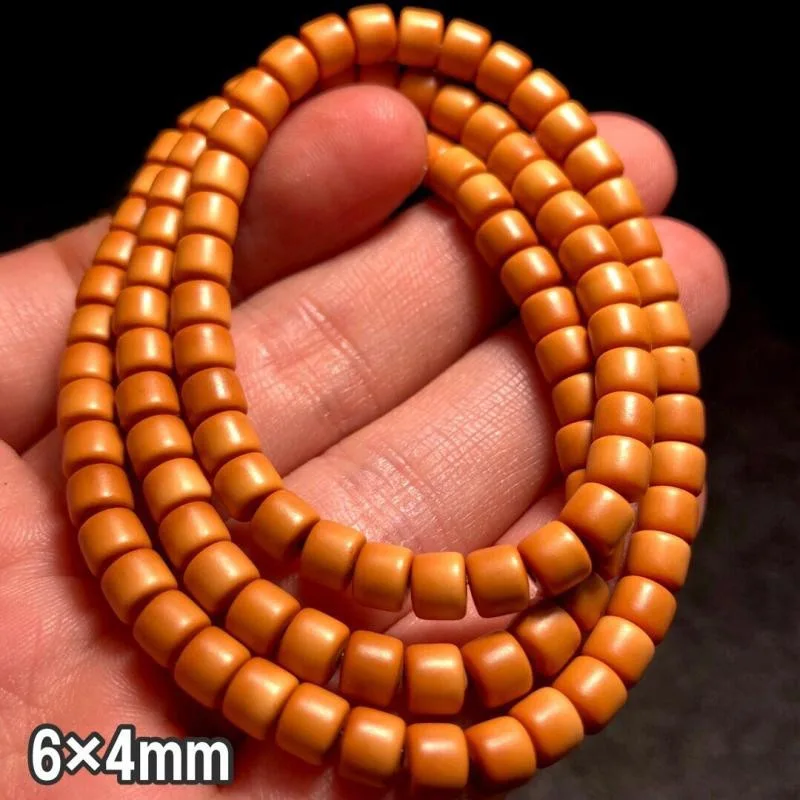 

Authentic Old-Styled Bead Men's Neck Hanging Olive Nut Bracelet Male Plain Core Straight Cut Beads Necklace 108