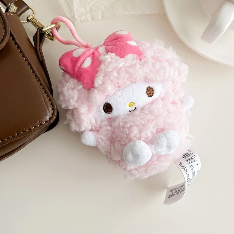 Sanrio My Sweet Piano Plush Doll Pendant Lamb Keychain Cute Cartoon Doll Pendant Wallet Accessories Toy Girl Birthday Gift
