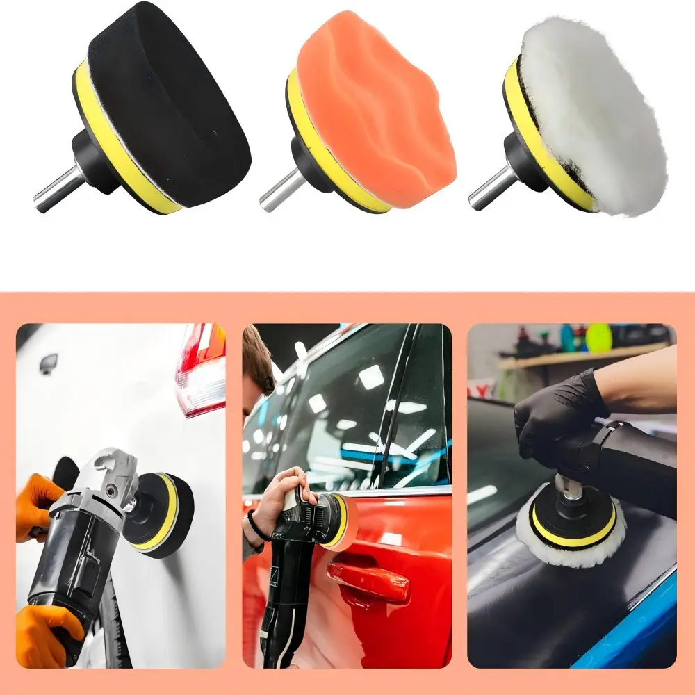 3 بوصة 5 بوصة لوحة تلميع الرطب والجاف الصنفرة عدة 31 قطعة مع متنوعة 600-3000 حصى وسادة الصوف ووسادة دعم لسيارة Polishig