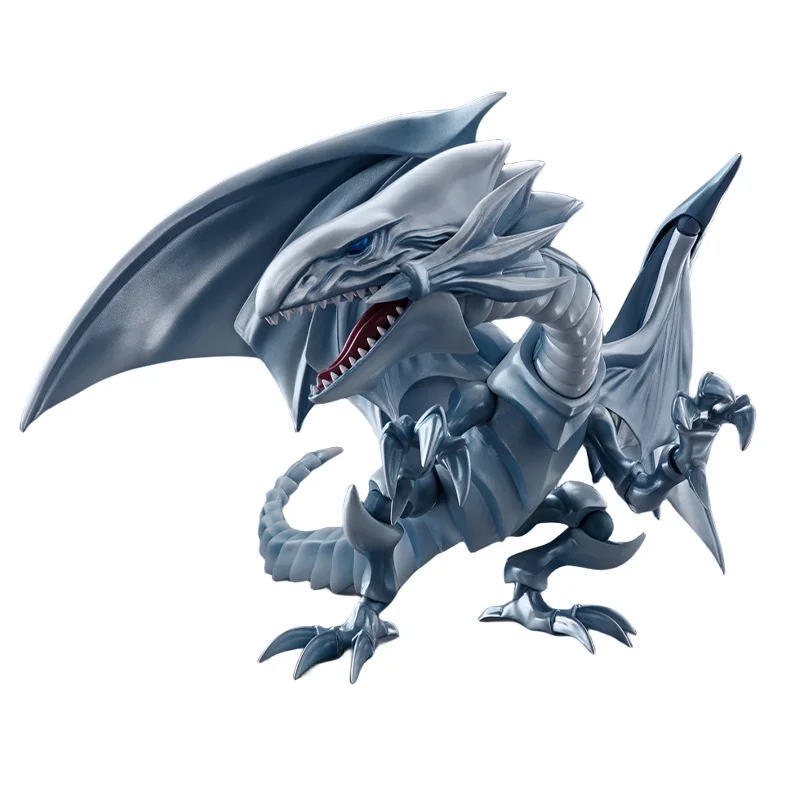 In Stock Bandai Genuine Yu-Gi-Oh S.H.MonsterArts Duel Monsters Blue-Eyes White Dragon Model decoration Collect souvenir toys