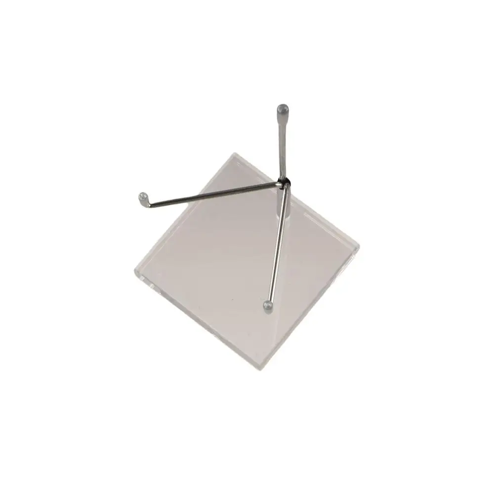 

Adjustable Clear Acrylic Display Stand Soft Rubber Case Round/Square Base Metal Arms Crystal Holder Stable Scratch-proof