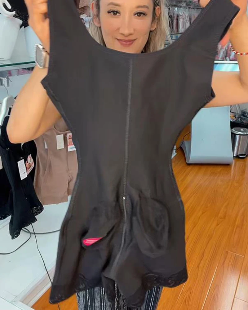 Fajas Colombian Girdles Postpartum Body Shaper Modeling Tummy Control High Compression Shapewear BBL Post Op Surgery Corset