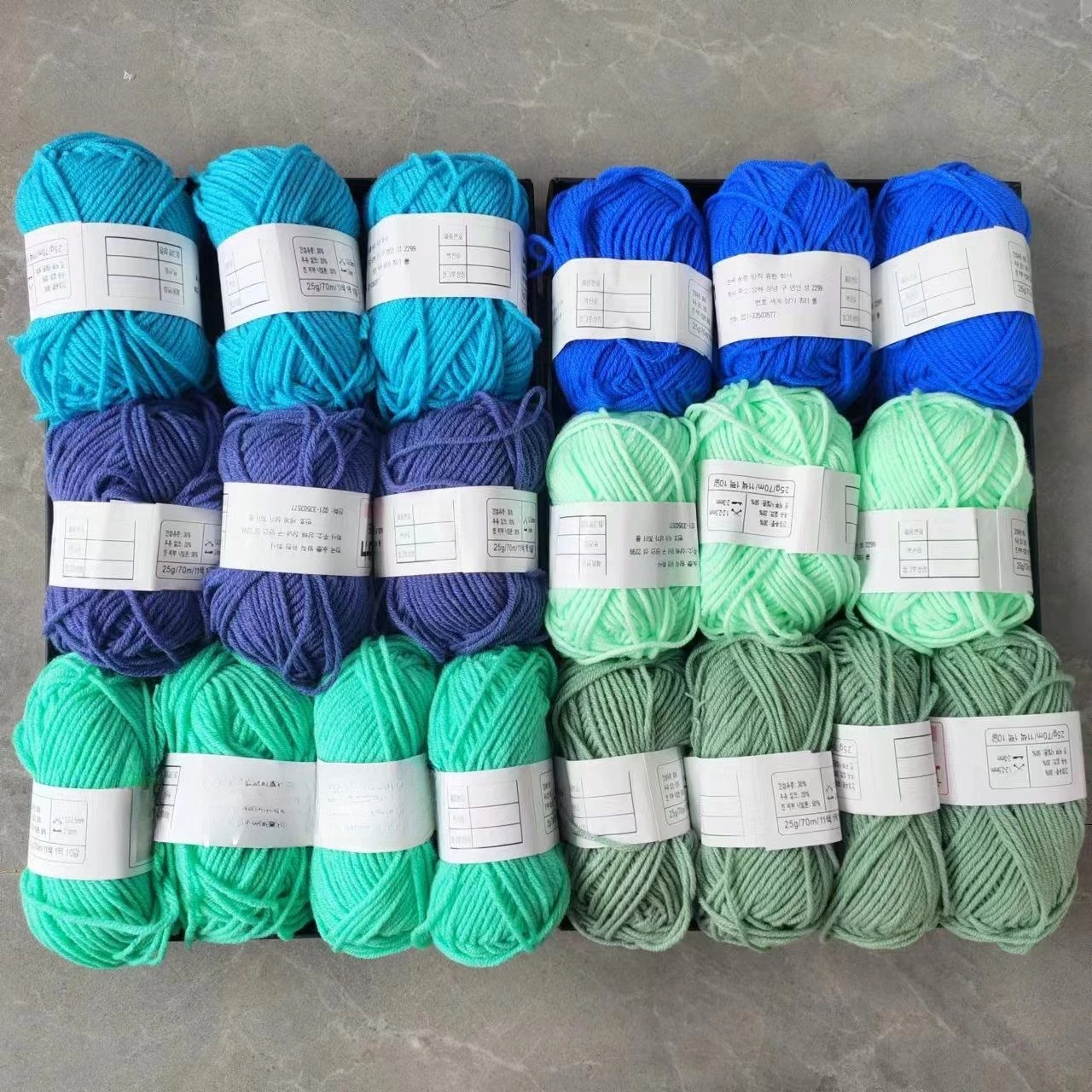 20 Balls 500g Milk Cotton Yarn Worsted Dyed Baby Wool Yarn for Hand Knitting Scarf Sweater Crafts Crocheting Material Supplies