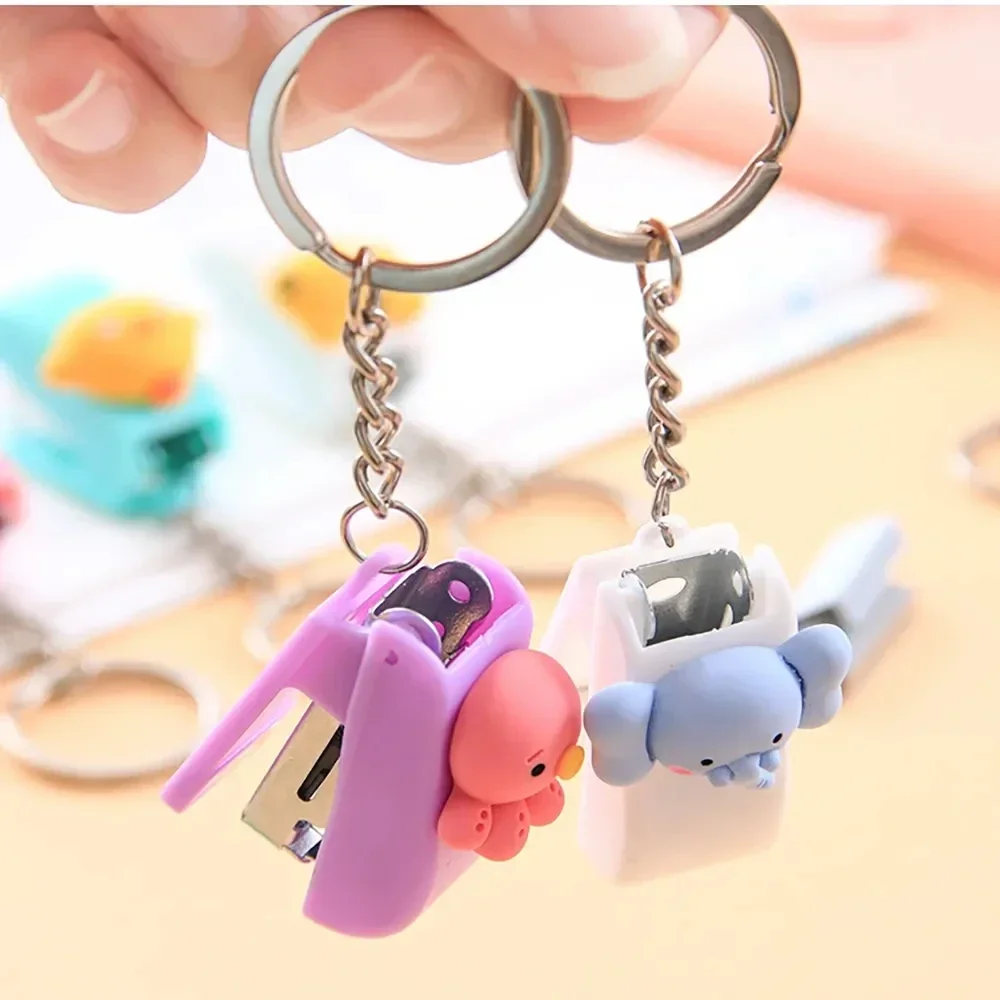 Mini Trompent Portable en Forme d'Animal de Dessin Animé, Outil de Reliure de Bureau, Fournitures Scolaires