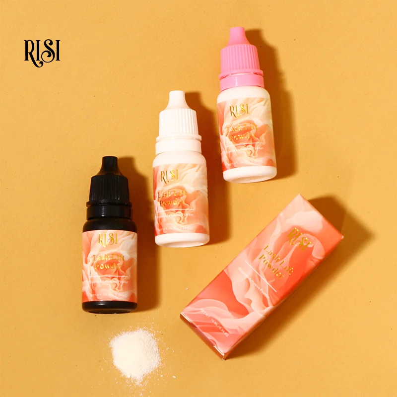 RISI 10g スーパーミックス ラッシュリフトパウダー 革新的な韓国製 グルーレス ラッシュリフトパウダー グルーメイクアップツール 強力ラッシュリフトパウダー