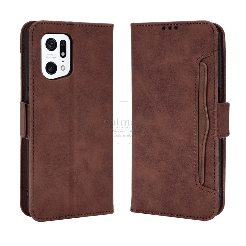 Wallet Cases For OPPO Find X5 Pro Case Magnetic Closure Book Flip Cover For OPPO Find X5 Leather Card Holder Phone Bags image 2