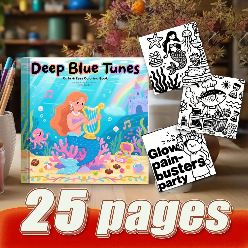 

Ocean Mermaid Graffiti Coloring Book DIY Creation Personalized Coloring Book High Quality Express Creativity Graffiti