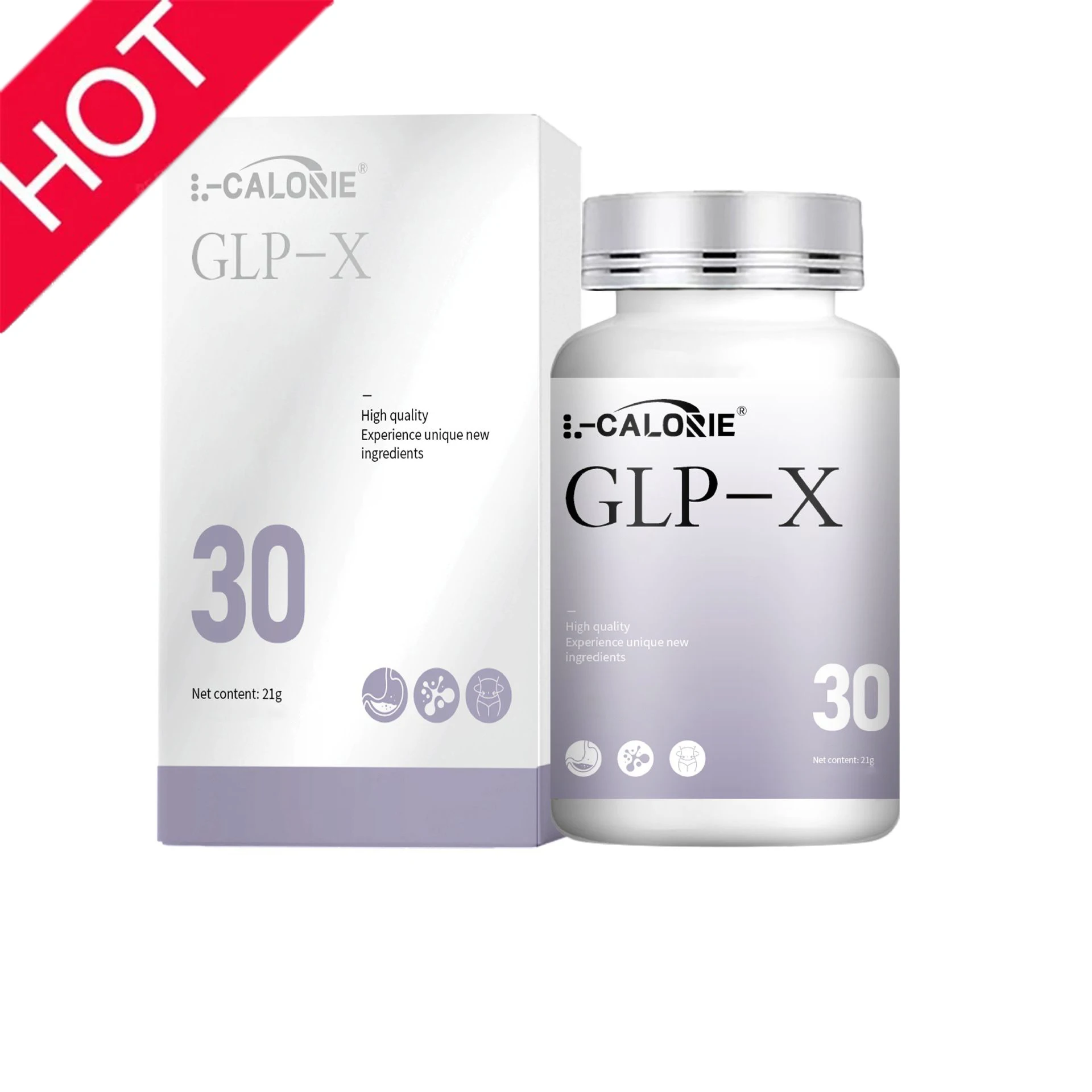 

GLP-X 100% эффективное сжигание жира Нет необходимости гравировка аппетита весь день, двойной + обмен