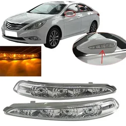 Turn Signal Light For Hyundai Sonata 8 2010 2011-2014 Auto LED Indicator Blinker Repeater Turn Signal Lamps Car Rearview Mirror