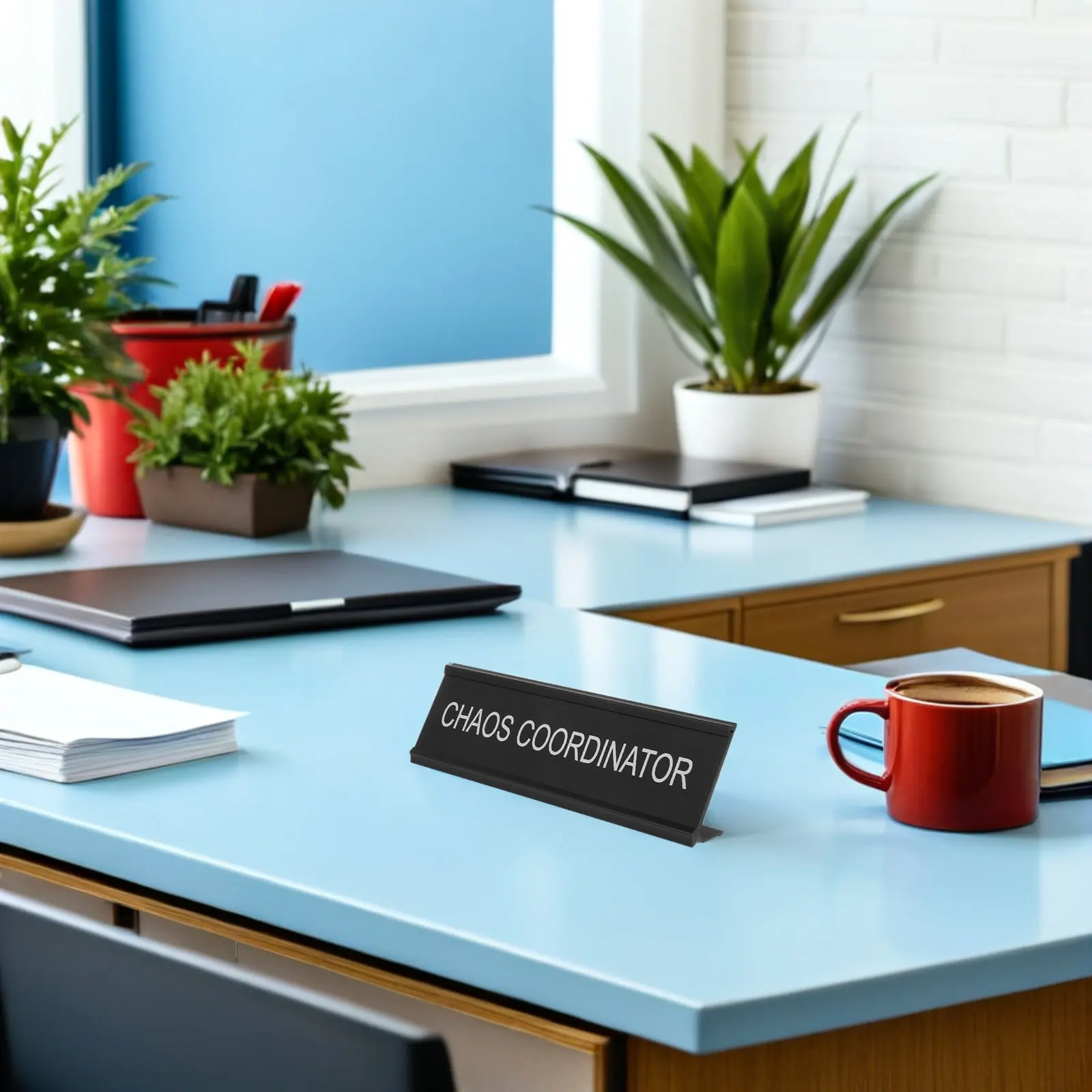 

2Pcs L-Shaped Aluminum Alloy Name Plate Block Desk Name Sign Holder for Office Conference Table Reception Event Reserved Seating