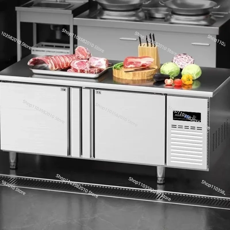 Refrigerated Workbench Fresh-keeping Cabinet Commercial Kitchen Special Horizontal Horizontal Refrigerator