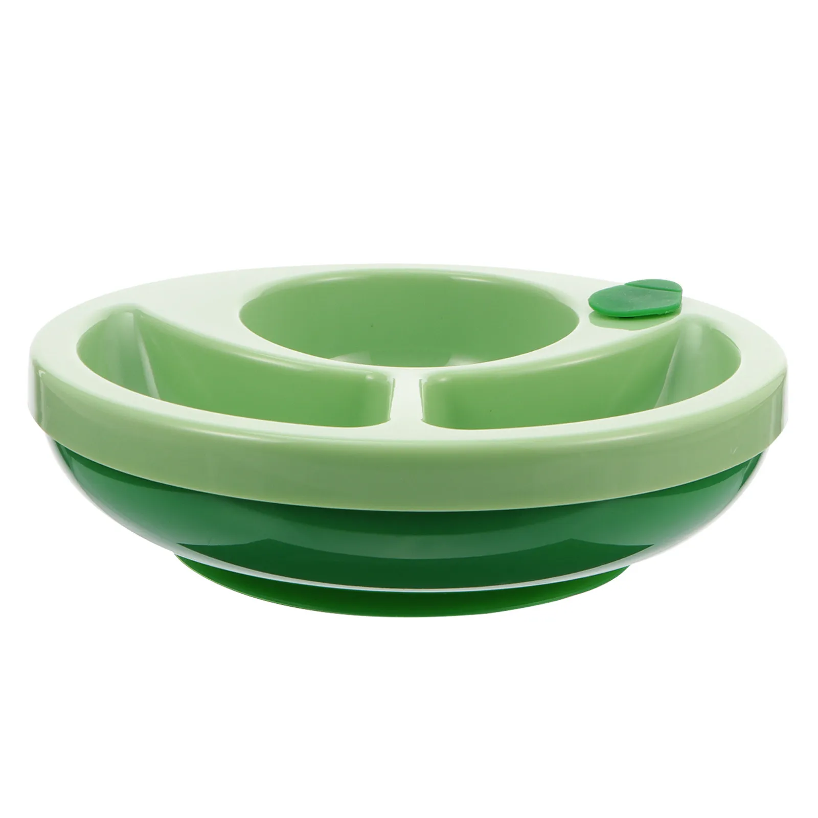 

1 шт. Детская тарелка-непроливайка с силиконовым основанием, 3 секции, термоизолированная, для кормления младенцев и малышей, летняя