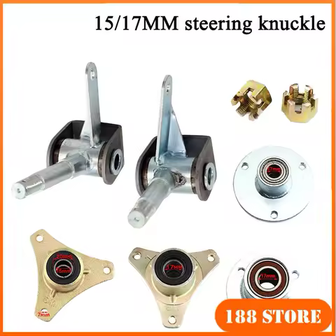5" 6" DIY Go Kart Steering For 110cc 168 200F Karting Go Kart Buggy ATV UTV Quad Bike Parts flange