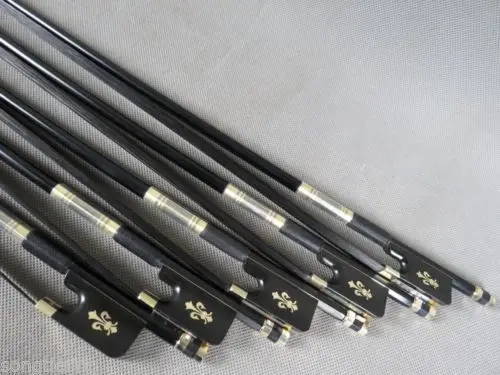 

5pc Professional black Carbon fiber viola bow ,black Horsehair