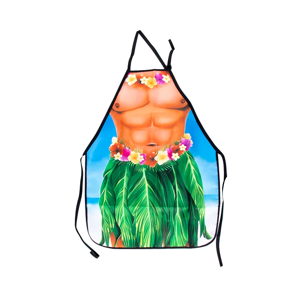 Delantal de cocina para adultos para barbacoa, delantal decorativo divertido para parejas de amigos, traje de baño musculoso para hombres y mujeres, delantal personalizado, suministros de decoración para fiestas