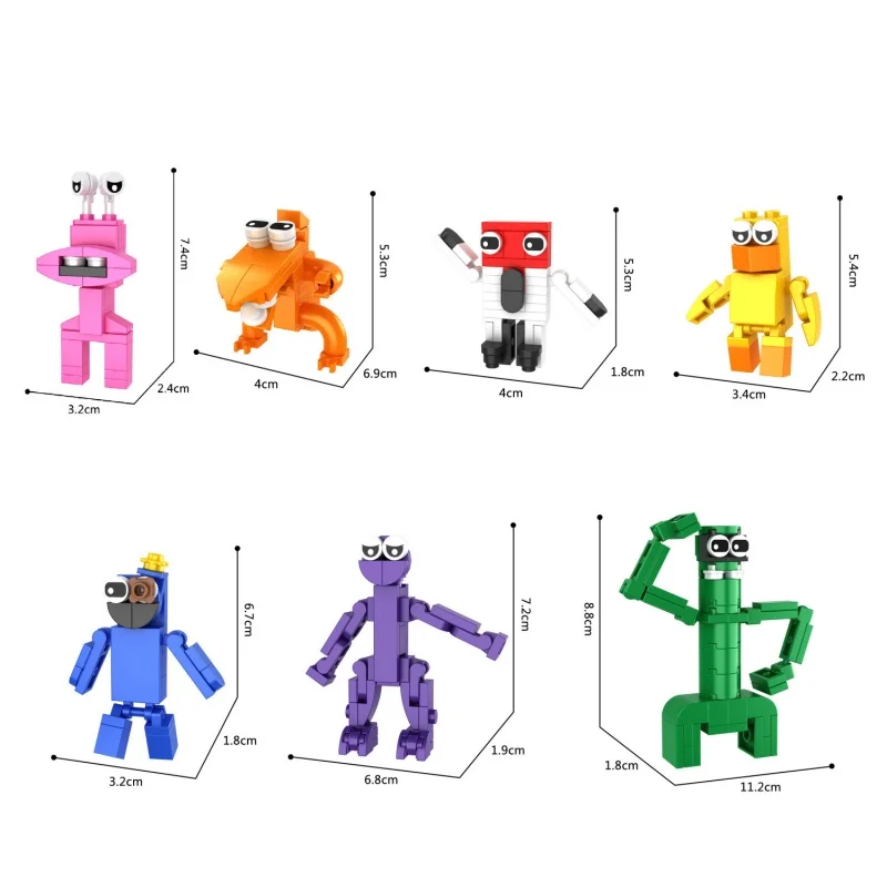 Hot Sale Garten Of Banban Rainbow Friends Toy Brick Diy Toy Figure Doll Horror Monster Game Character Kid Christmas Gifts