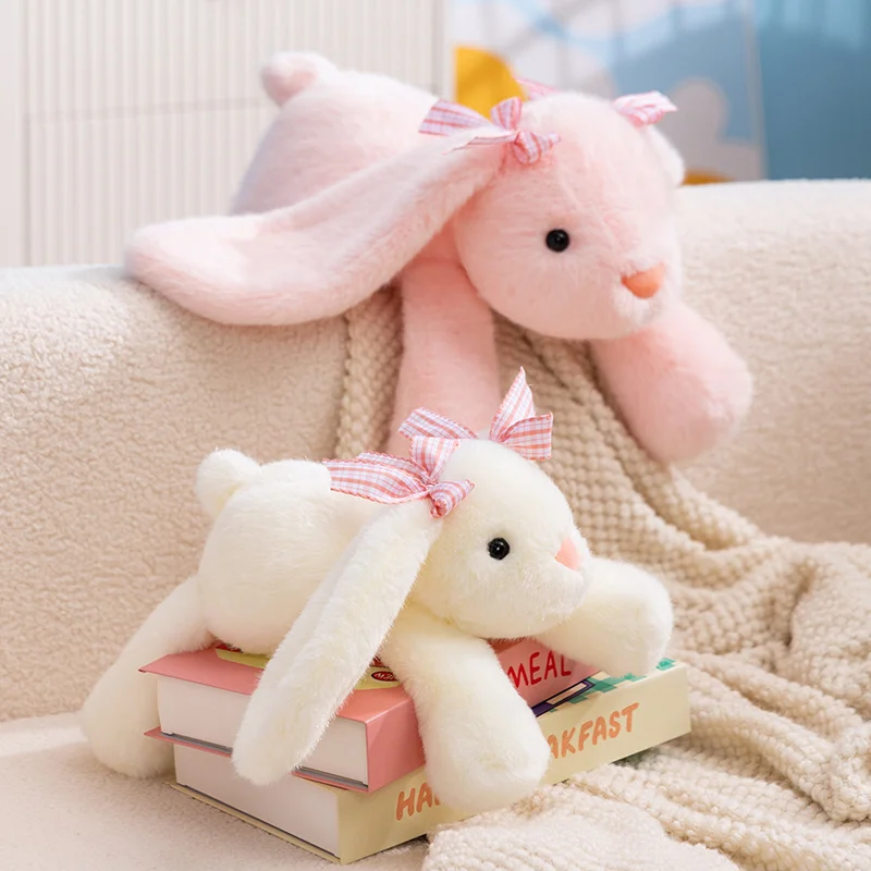 

Lying Posture Animals Soft Stuffed Plush Toys Cute Rabbit Elephant Bedroom Accompany Plushies Doll Sofa Hug Pillow Girls Gifts