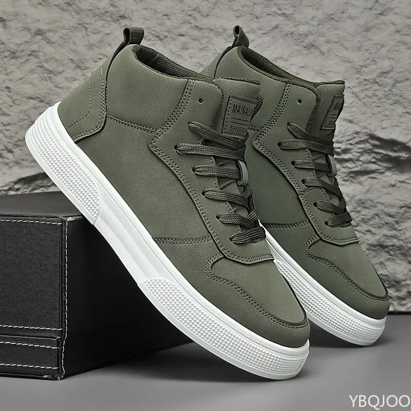 Minimalistische Herren-Plateauschuhe Modische Vielseitige Herren-Sneaker Lässige Bequeme Sportschuhe – Detail 5