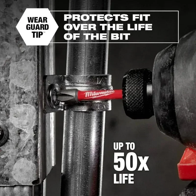 Milwaukee 48-32-4550 SHOCKWAVE Impact Drill Duty™ Magnetic Attachment PH2 Bit Set 3PC MILWAUKEE Power Tool Accessories