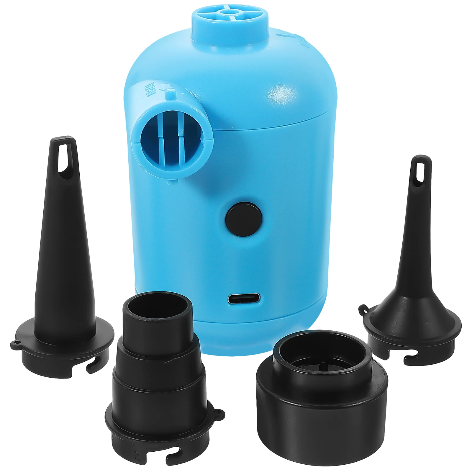 

Electric Air Pump Portable Inflator Blue Camping Travel Lightweight Fast Inflation USB Mattress Toys Inflatables Vacuum Storage