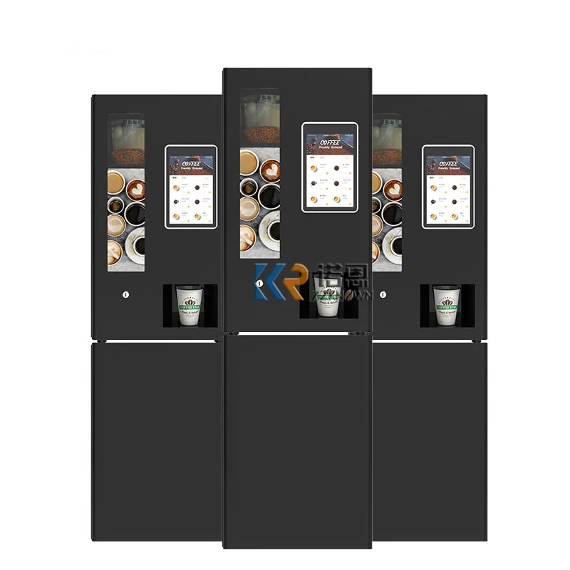 Table Top Smart Coin Instant Coffee Vending Machine Fully Automatic Touch Screen Tea Coffee Maker Vendors Machine for Office