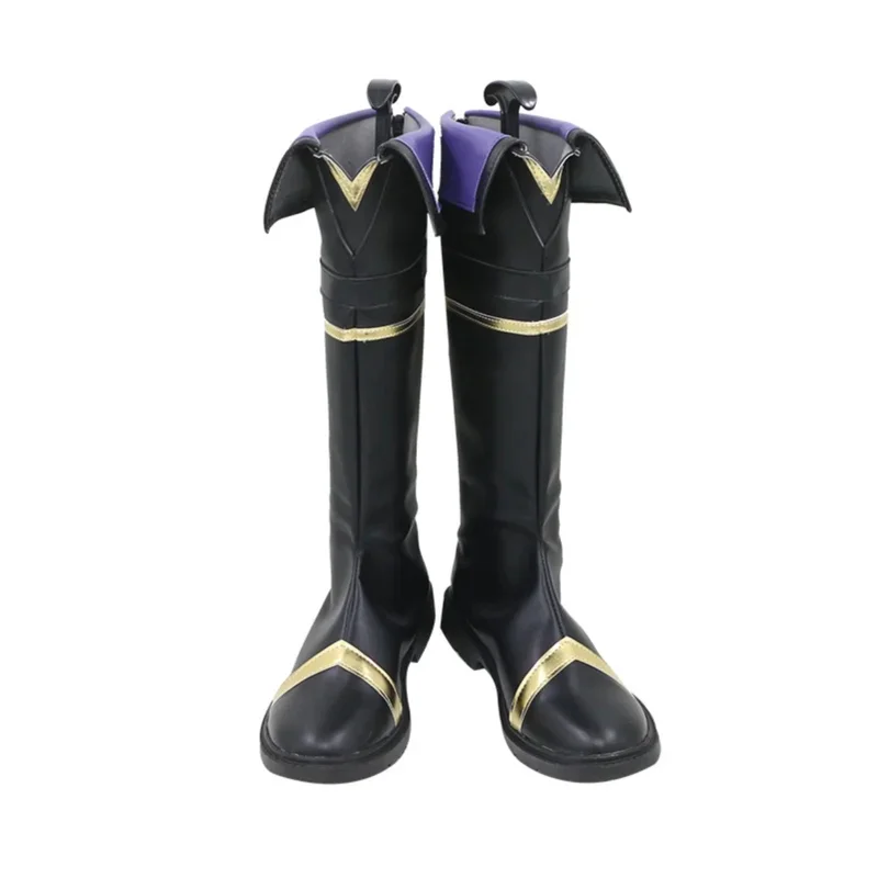 2025 aaa 그림자 속의 위인 카게노 시드 코스프레 신발 부츠 블랙 게임 애니메이션 할로윈 크리스마스 여성 남성 의상 파티 프로
