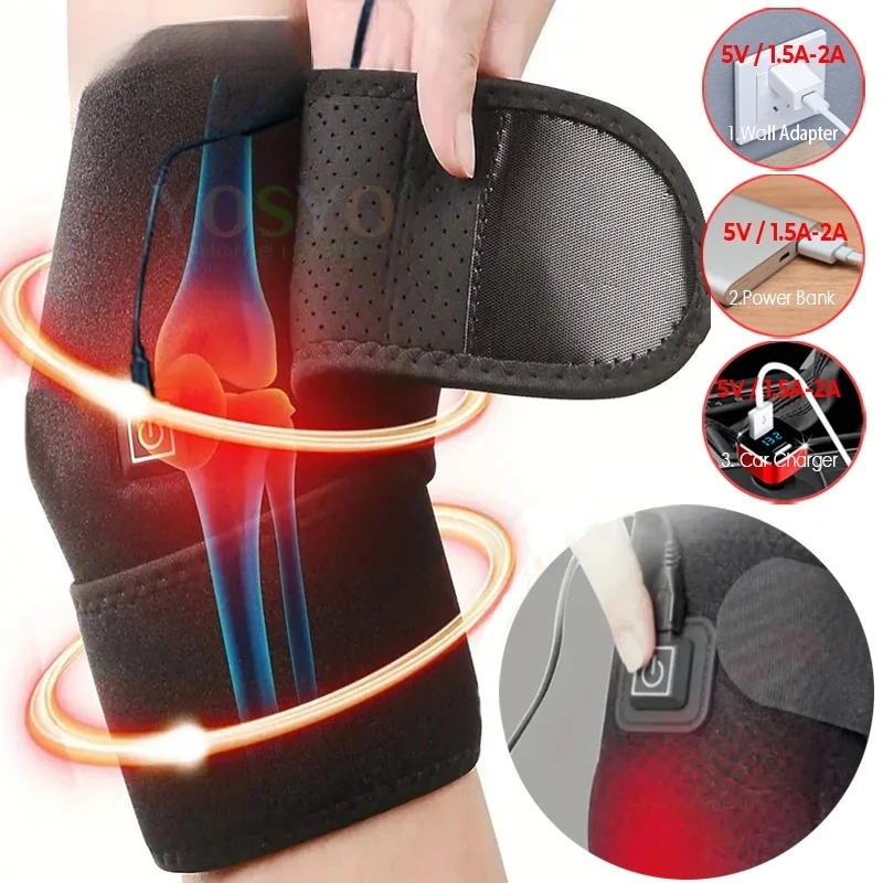 

Электрическая защита колена с подогревом и электрическим нагревом. Инструмент для ухода за коленным суставами. Регулировка в один клик трех уровней температуры.