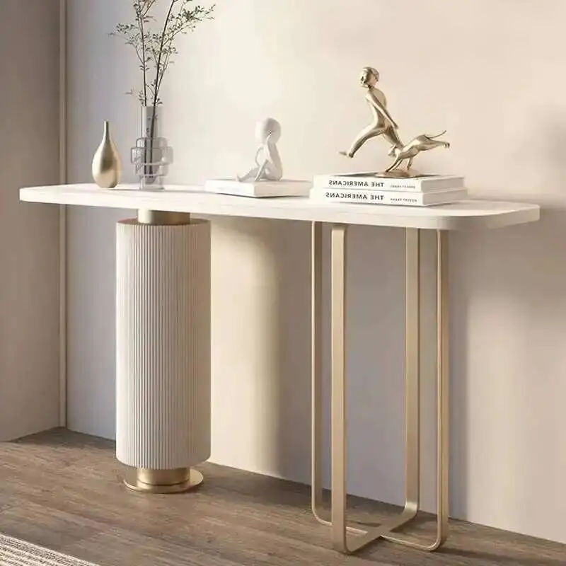 Table d'entrée de couloir, Console de rangement en ardoise de luxe, pour couloir, vue moderne, Bar, 