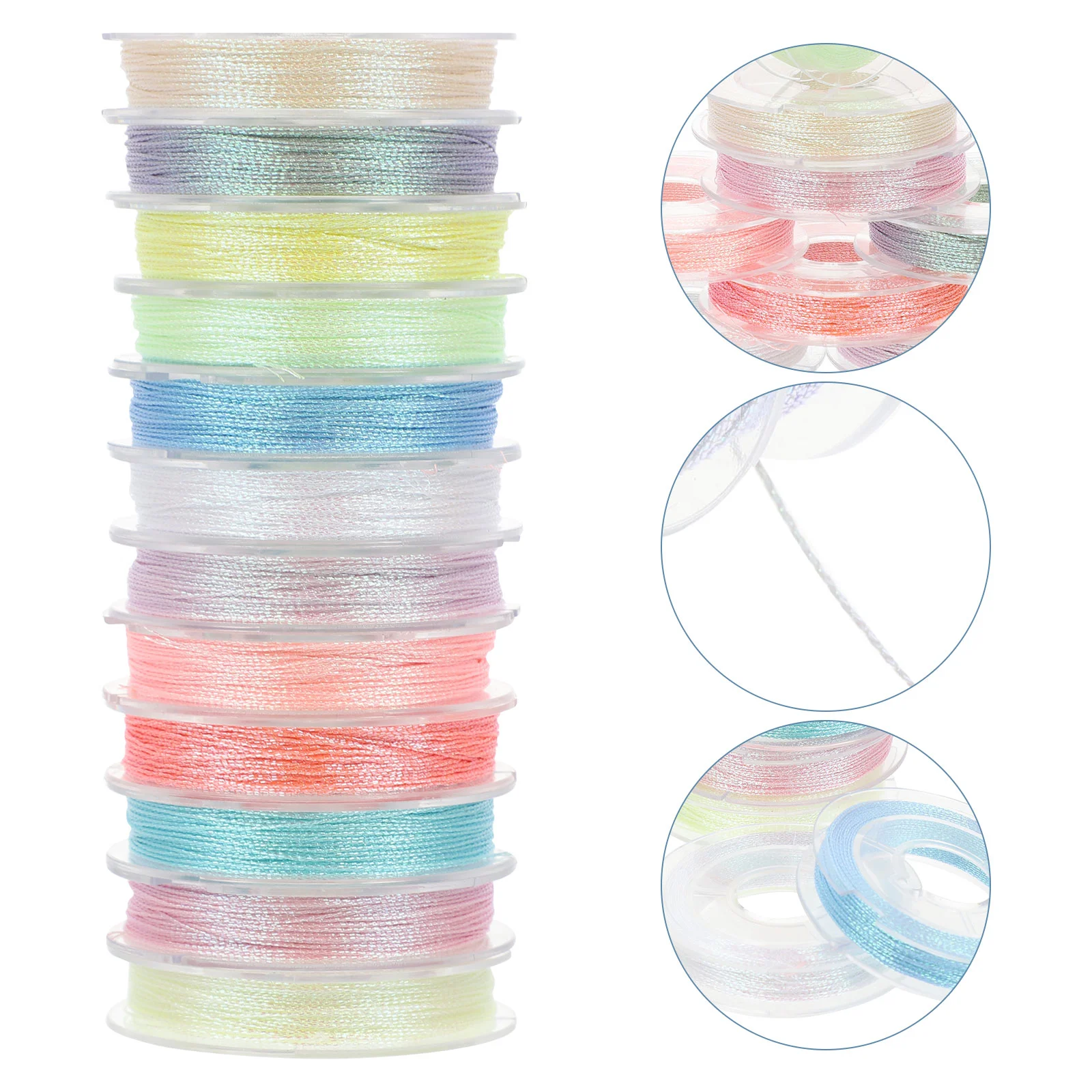 

Night Light Convenient Embroidery Floss Sewing Threads Decorative Supplies DIY Kit for Machine