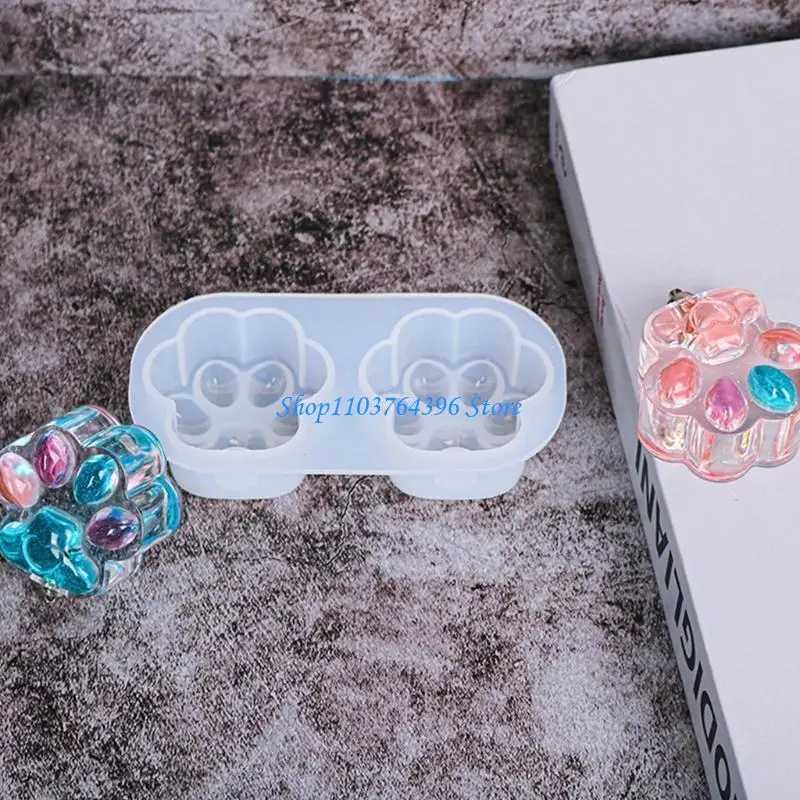 قالب من السيليكون لمصباح مخلب القطط سهل الإصدار ولا يترك أي بقايا لسلسلة المفاتيح #4