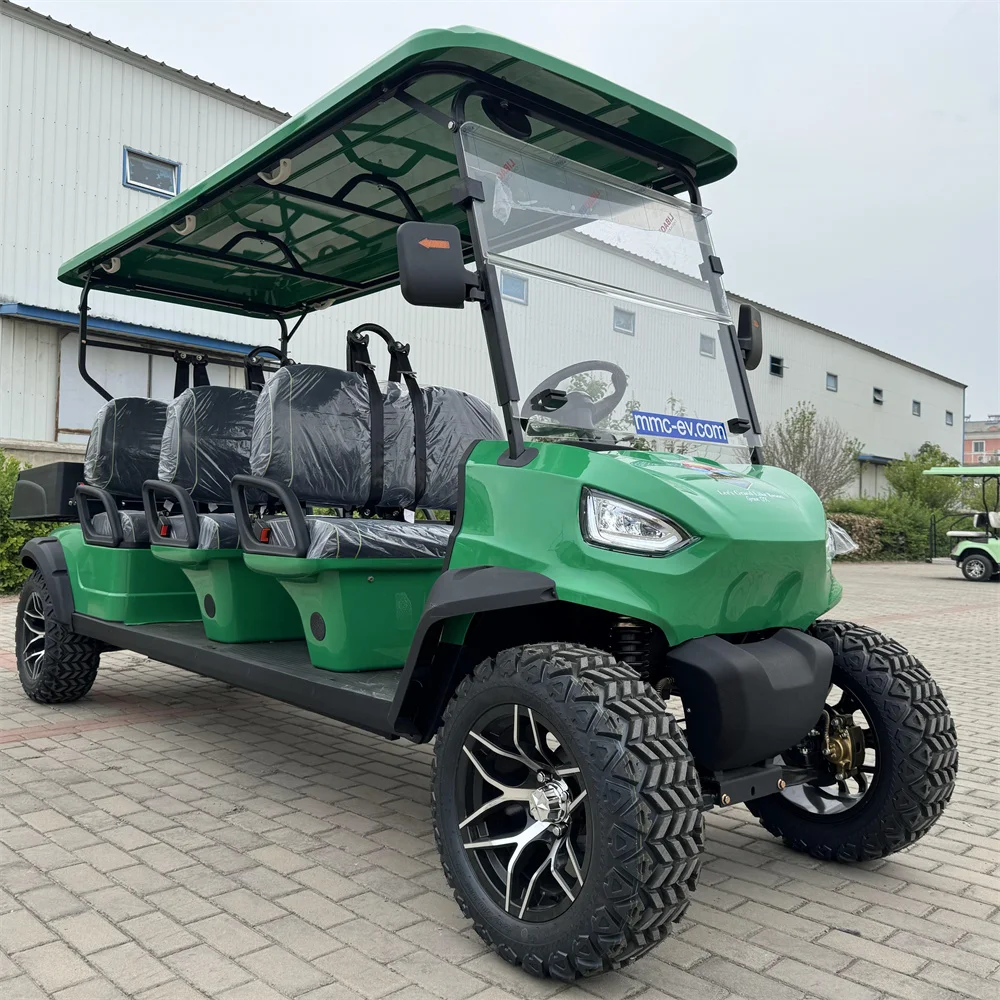 2024 Newest Wholesale Chinese Hunting Cart 48V 60V Lithium Battery Enclosed Golf Cart 2 4 6 8 Seater Golf Carts