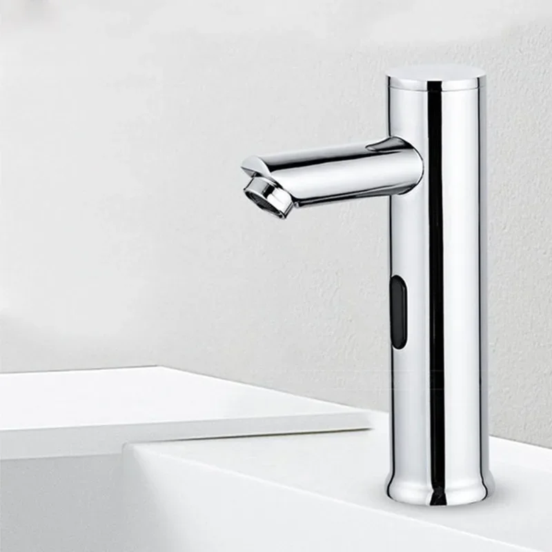 

Vidric Bathroom Automatic Infrared Sensor Sink Faucet Touchless Basin Water Tap DC 6V Battery Water Saving Cold And Hot Water Mi