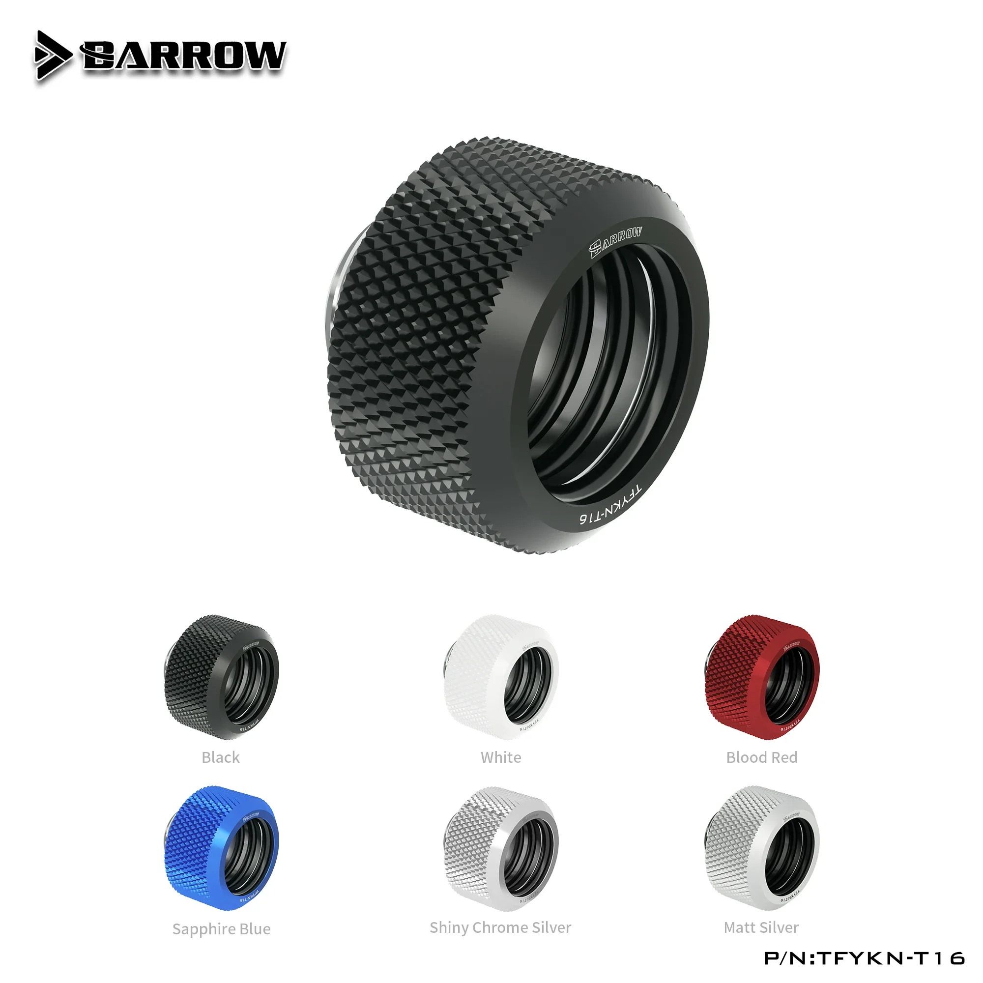 

Barrow TFYKN-T16,OD16mm Choice Hard Tube Fittings,G1/4 Adapters For OD16mm Hard Tubes