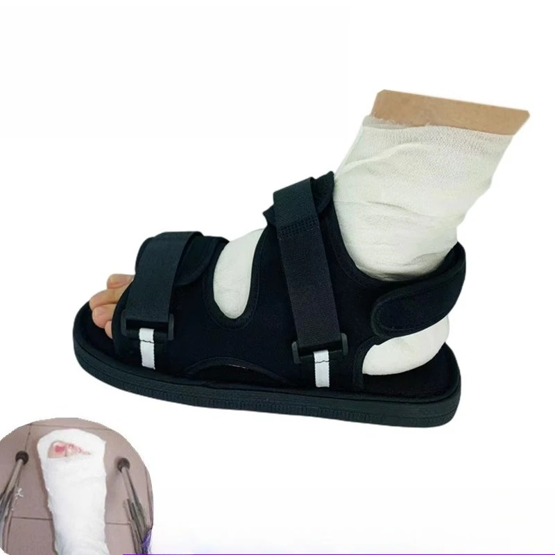 

Breathable Gypsum Special Shoe Burn Foot Cover, Fracture Support Protect Versatile Walking Aid with Gift Waterproof Foot Cover