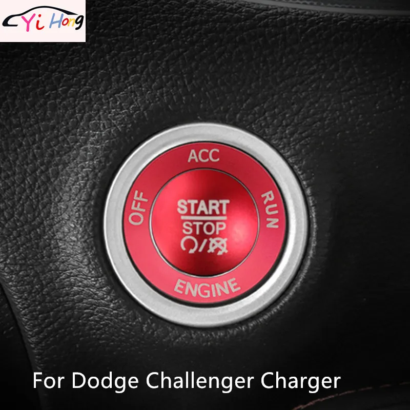 

Car Interior kit for Dodge Challenger Charger Hellcat car with one click start trim ring and cover