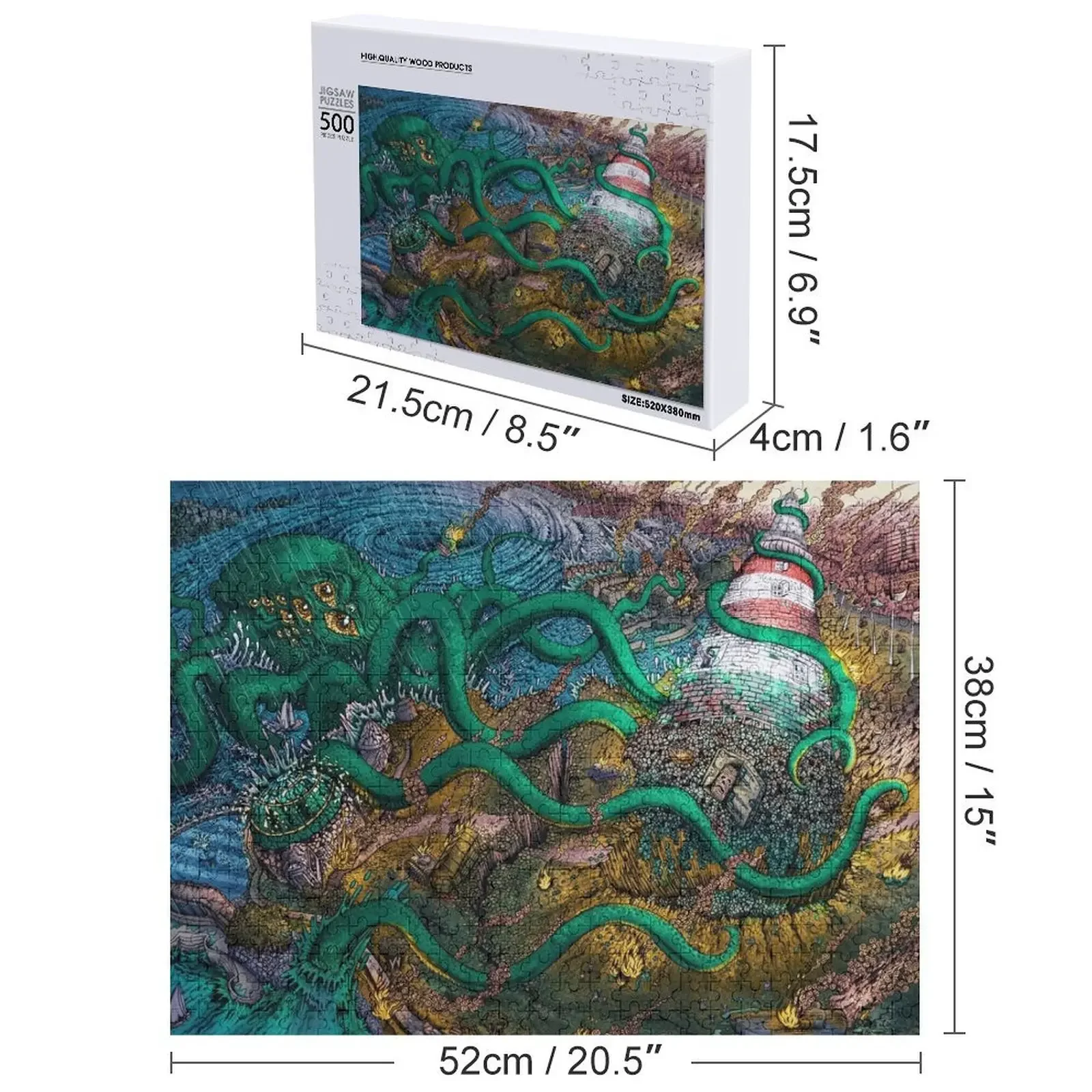 Puzzle Drewniane Bitwa o Plymouth Hoe Diorama Akcesoria dla Dorosłych Personalizowane Pomysły na Prezenty Puzzle