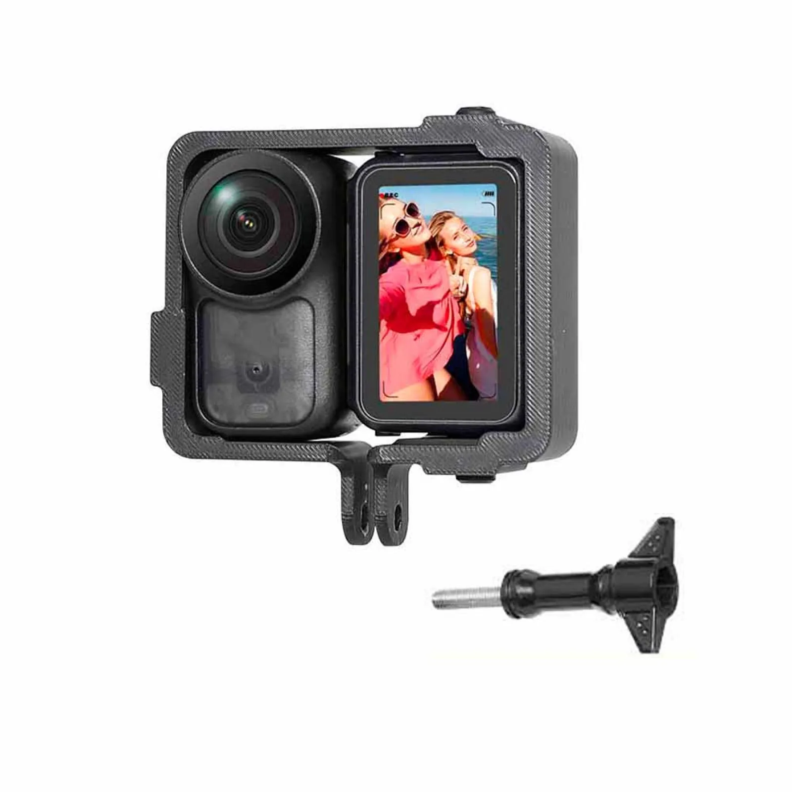 

Mount Adapter Camera Frame for DJI Osmo Nano, Protective Frame Cover Cage Kit with Two-claw Interface Camera for Tripod Selfie
