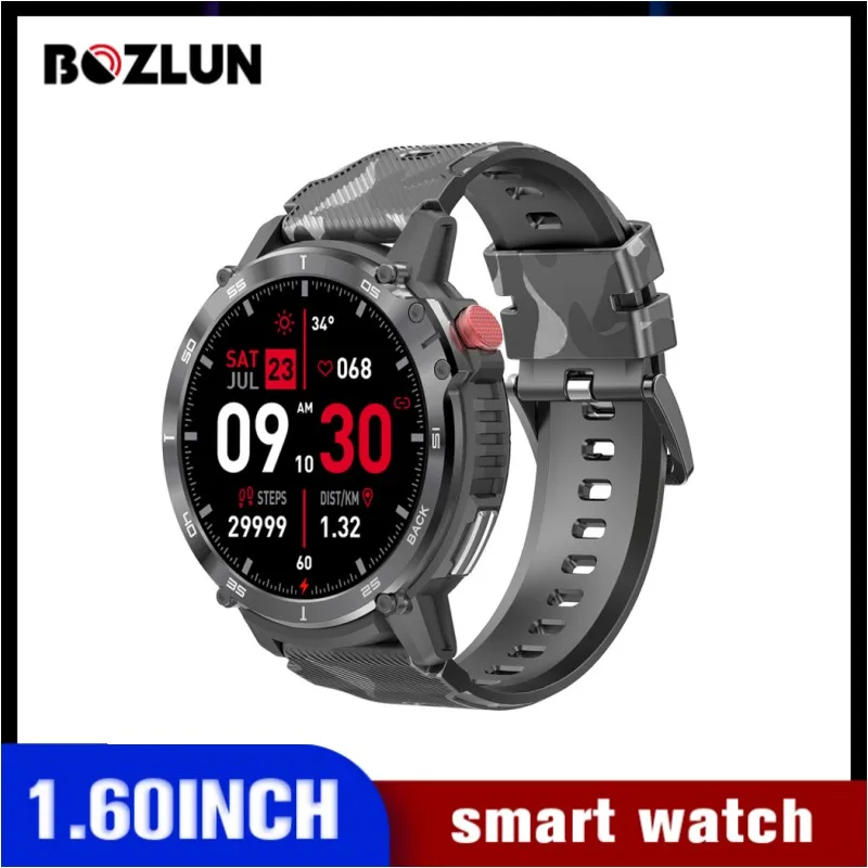 

BOZLUN New 400mAh Swimming Bluetooth Call Smartwatch 1.6 inch IP68 Waterproof 4G ROM 1G RAM Local Music Player Sport Smart Watch